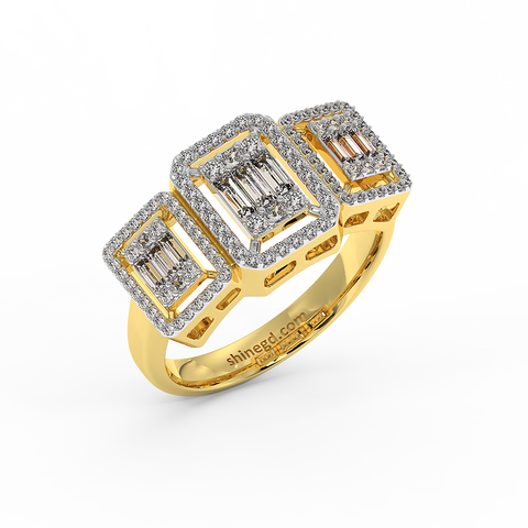 18K Gold Diamond Ring