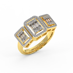 18K Gold Diamond Ring