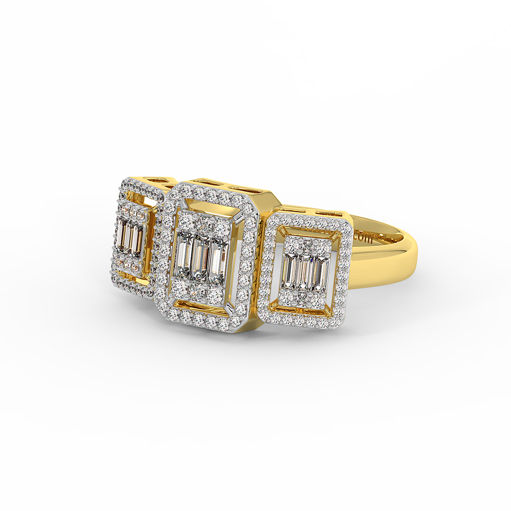 18K Gold Diamond Ring