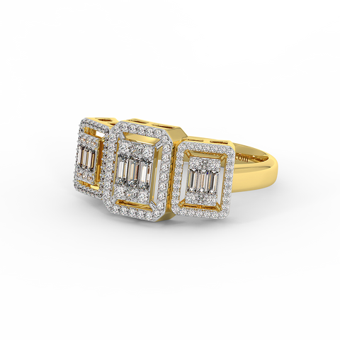 18K Gold Diamond Ring