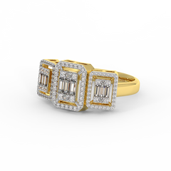 18K Gold Diamond Ring