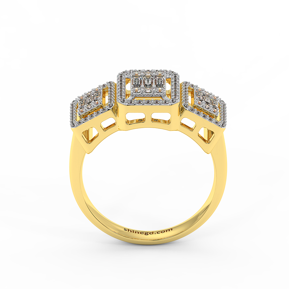 18K Gold Diamond Ring