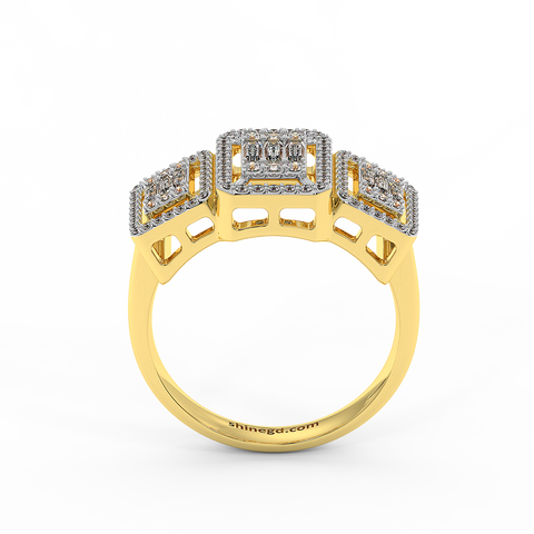 18K Gold Diamond Ring