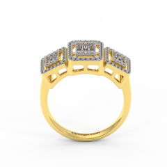 18K Gold Diamond Ring
