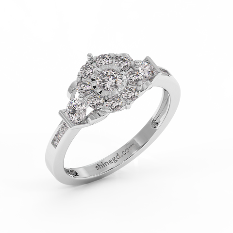 18K Gold Diamond Ring