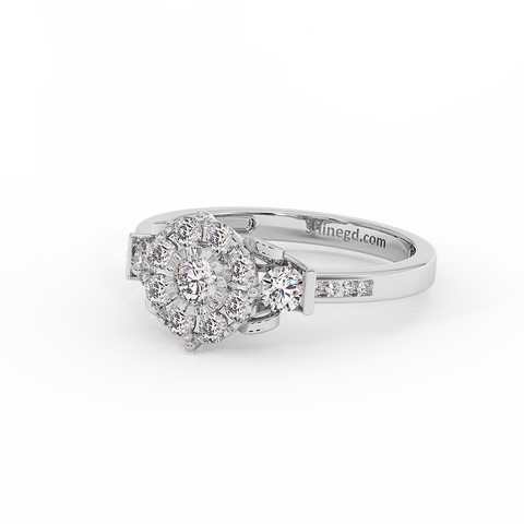 18K Gold Diamond Ring
