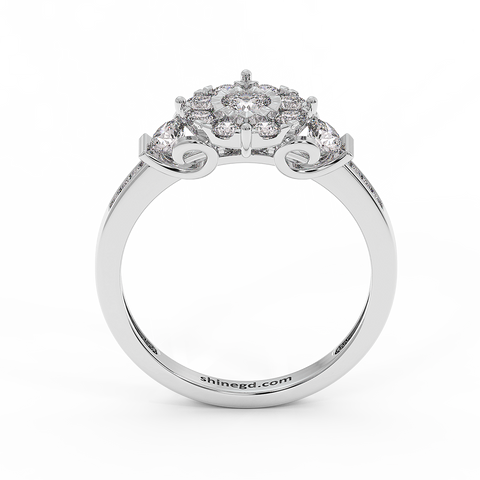 18K Gold Diamond Ring