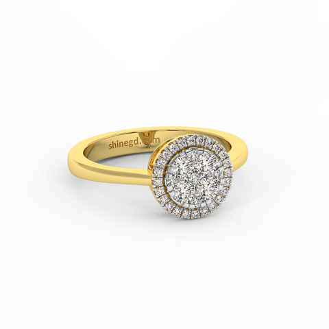 18K Gold Diamond Ring
