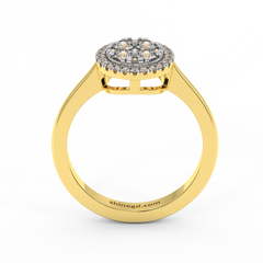 18K Gold Diamond Ring