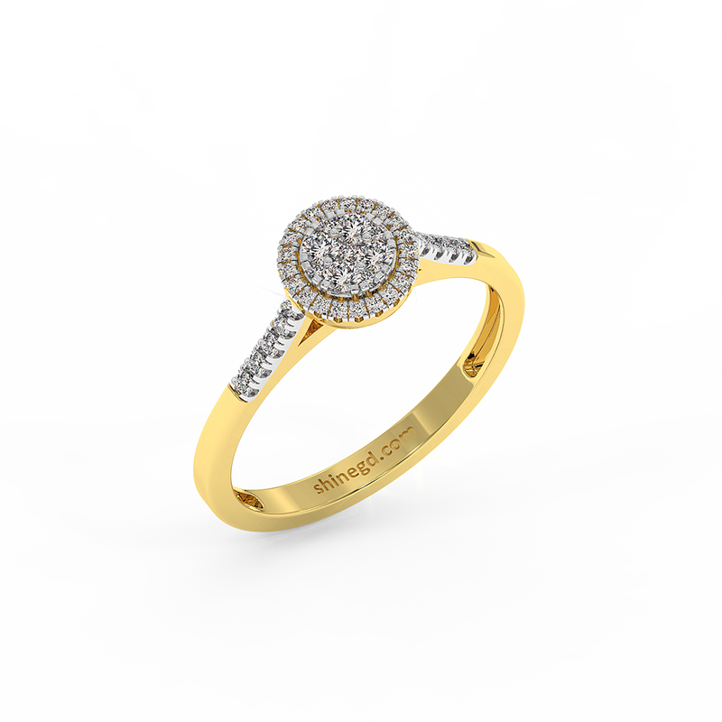 18K Gold Diamond Ring
