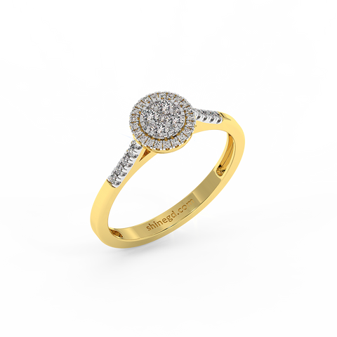 18K Gold Diamond Ring