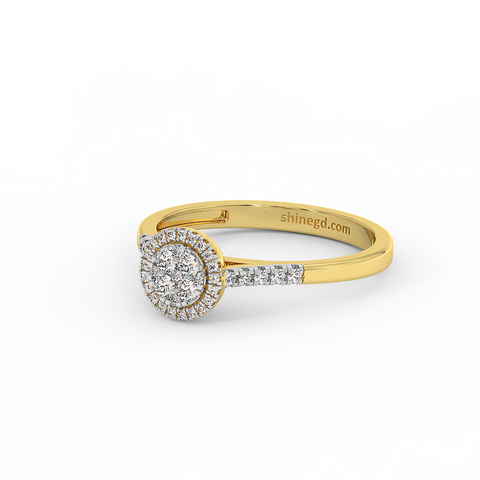 18K Gold Diamond Ring