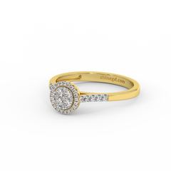 18K Gold Diamond Ring