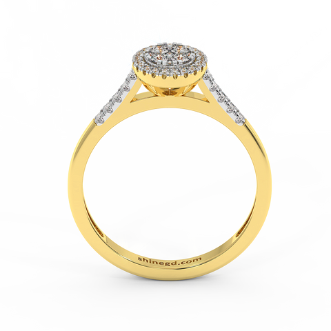 18K Gold Diamond Ring
