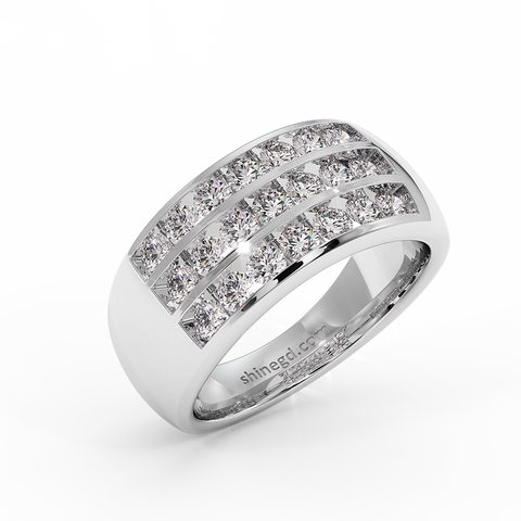 18K Gold Diamond Ring
