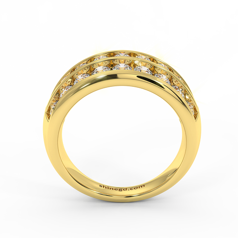 18K Gold Diamond Ring