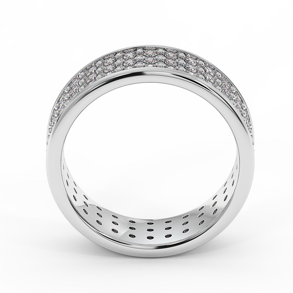 18K Gold Pavé Set Diamond Band Ring