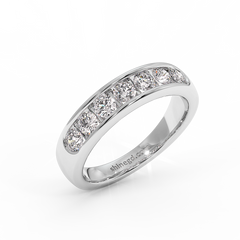 18K Gold Channel Set Diamond Ring