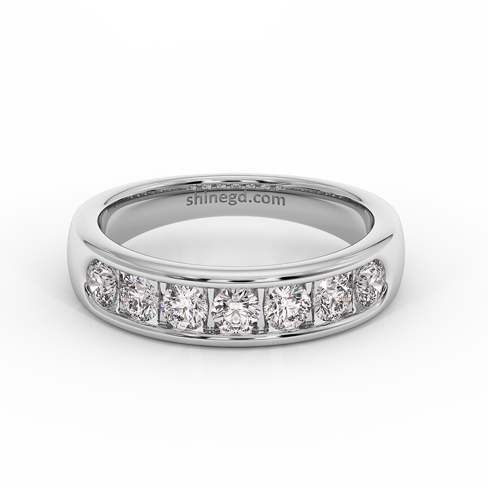 18K Gold Channel Set Diamond Ring