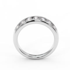 18K Gold Channel Set Diamond Ring