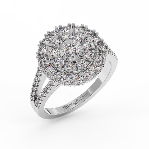 18K Gold Diamond Ring