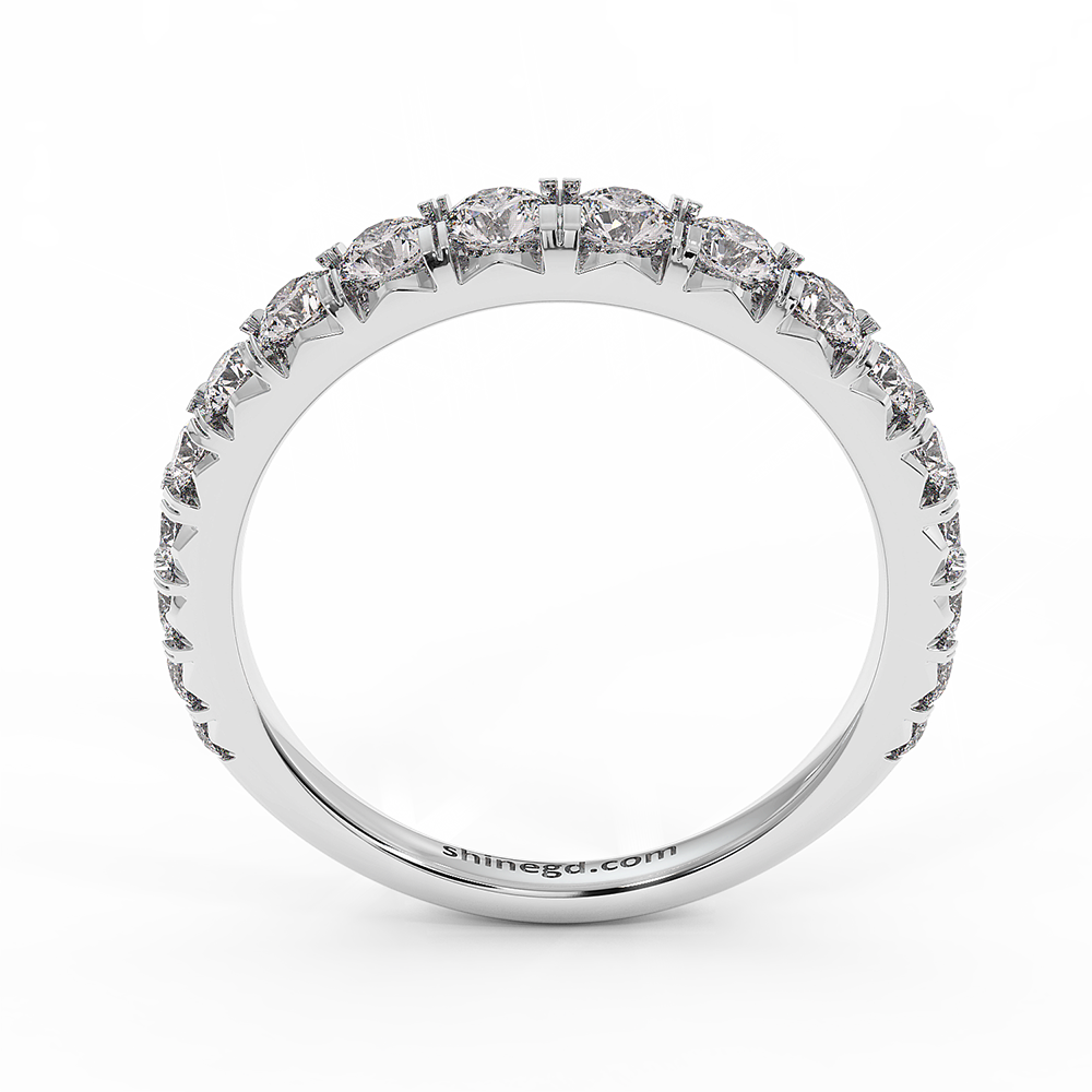 18K White Gold Prong Set Diamond Ring