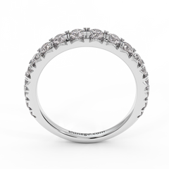 18K White Gold Prong Set Diamond Ring