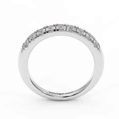 18K Gold Stackable Round  Diamond Ring