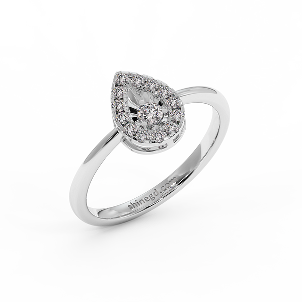 18K Gold Diamond Ring
