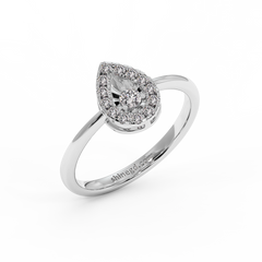 18K Gold Diamond Ring