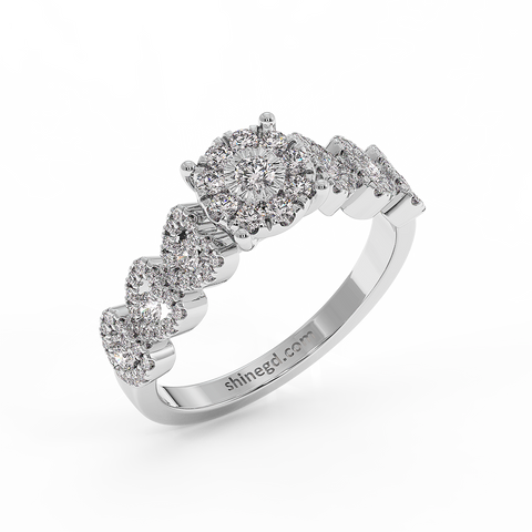 18K Gold Diamond Ring