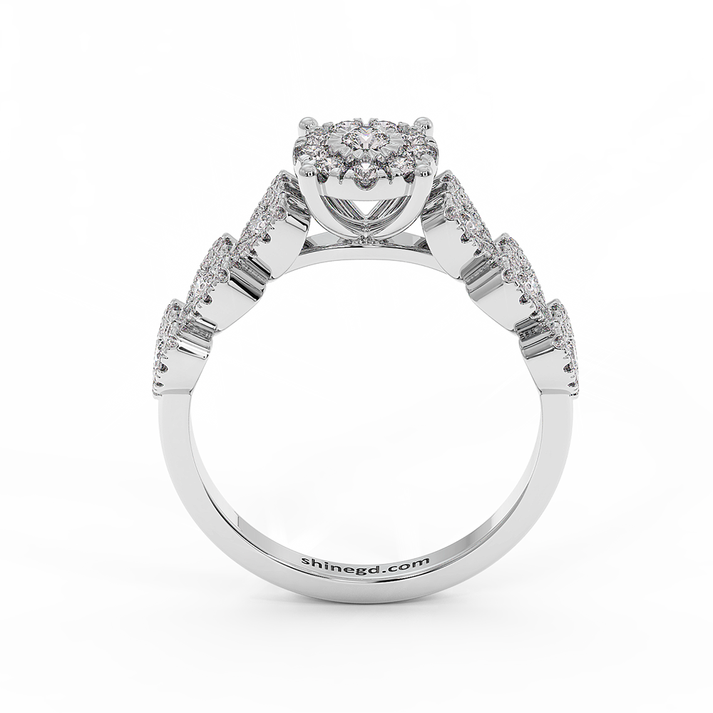 18K Gold Diamond Ring