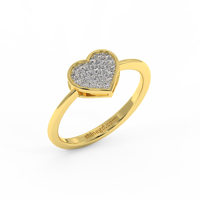 18K Gold Diamond Ring