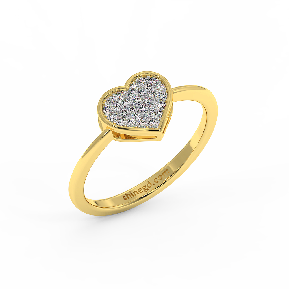 18K Gold Diamond Ring
