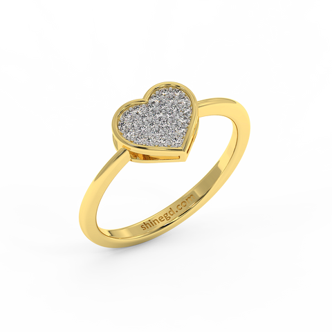 18K Gold Diamond Ring