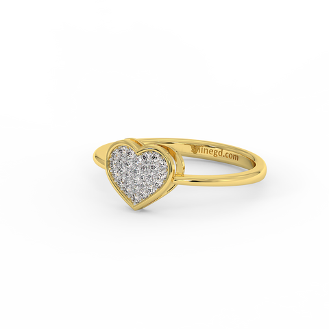 18K Gold Diamond Ring