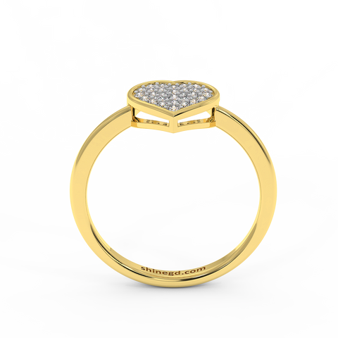 18K Gold Diamond Ring