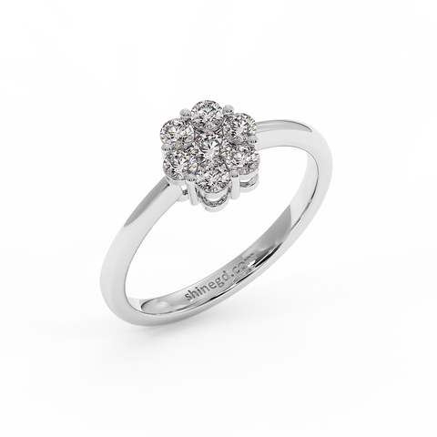 18K Gold Diamond Ring
