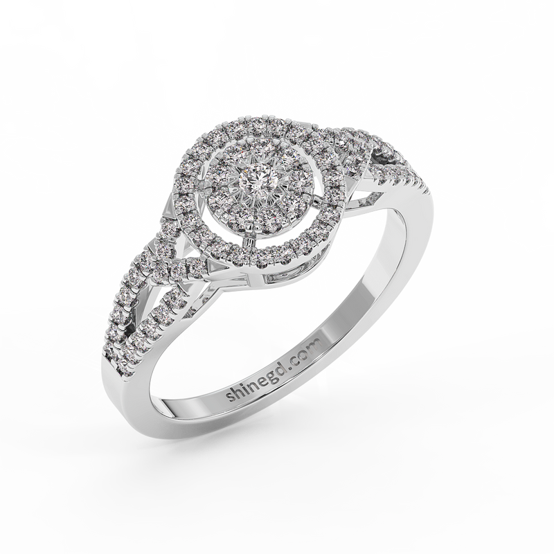 18K Gold Diamond Ring