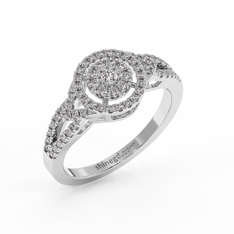 18K Gold Diamond Ring