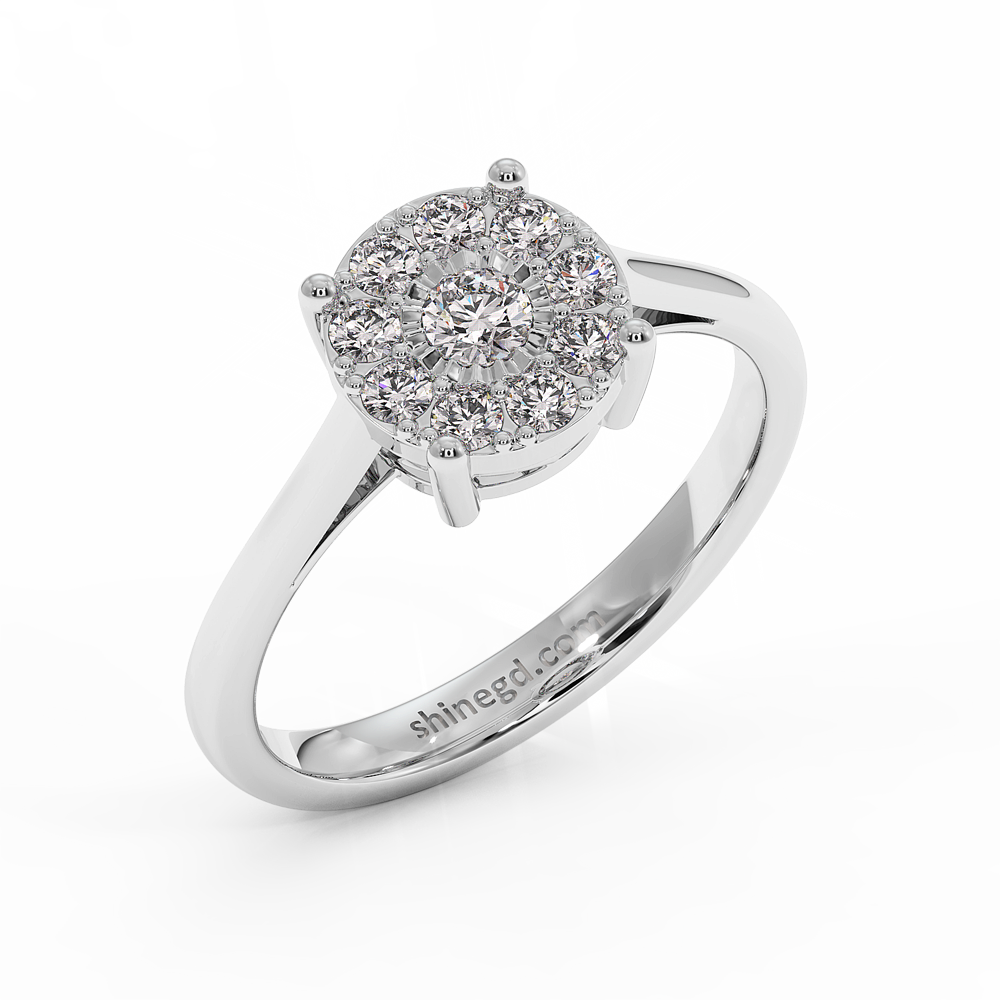 18K Gold Diamond Ring