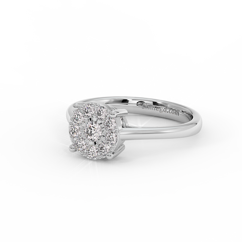 18K Gold Diamond Ring