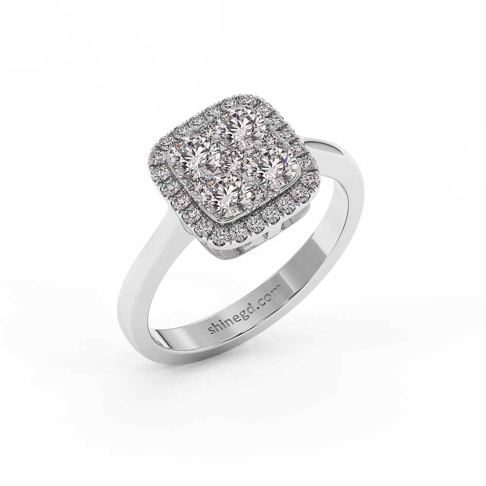 18K Gold Diamond Ring