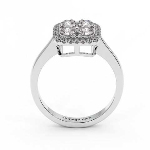 18K Gold Diamond Ring
