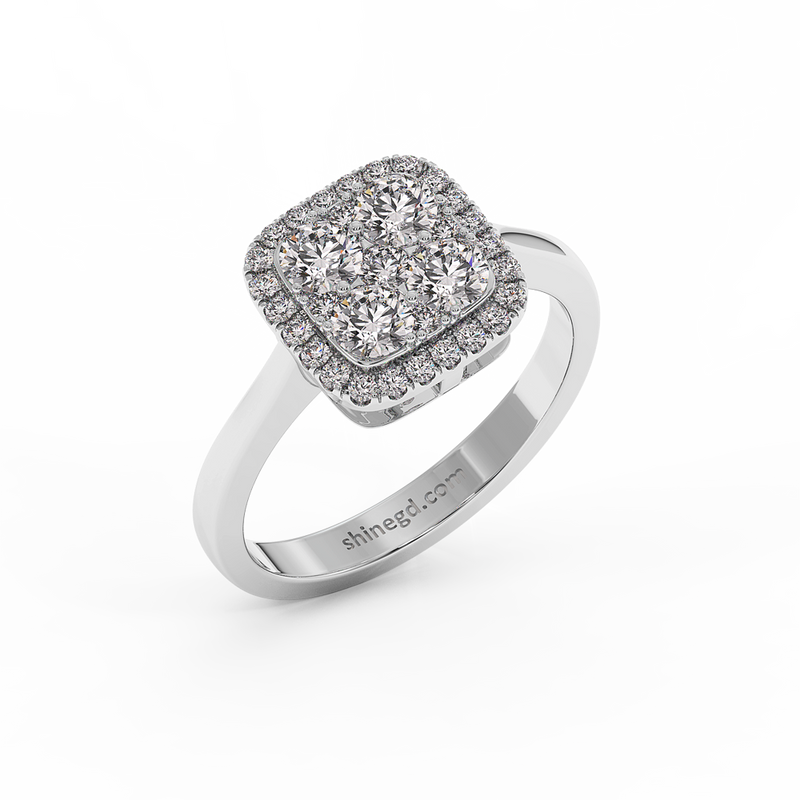 18K Gold Diamond Ring