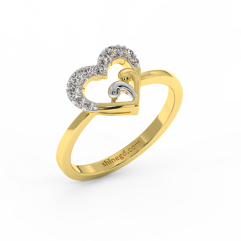 18K Gold Diamond Ring