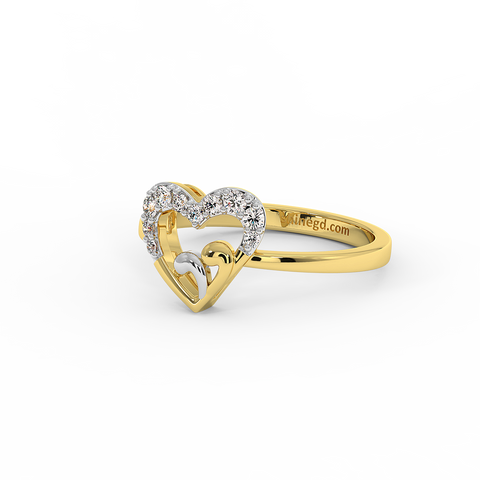 18K Gold Diamond Ring