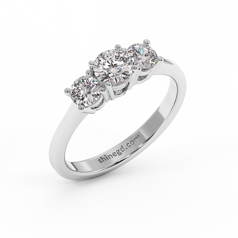 18K Gold Diamond Solitaire Ring