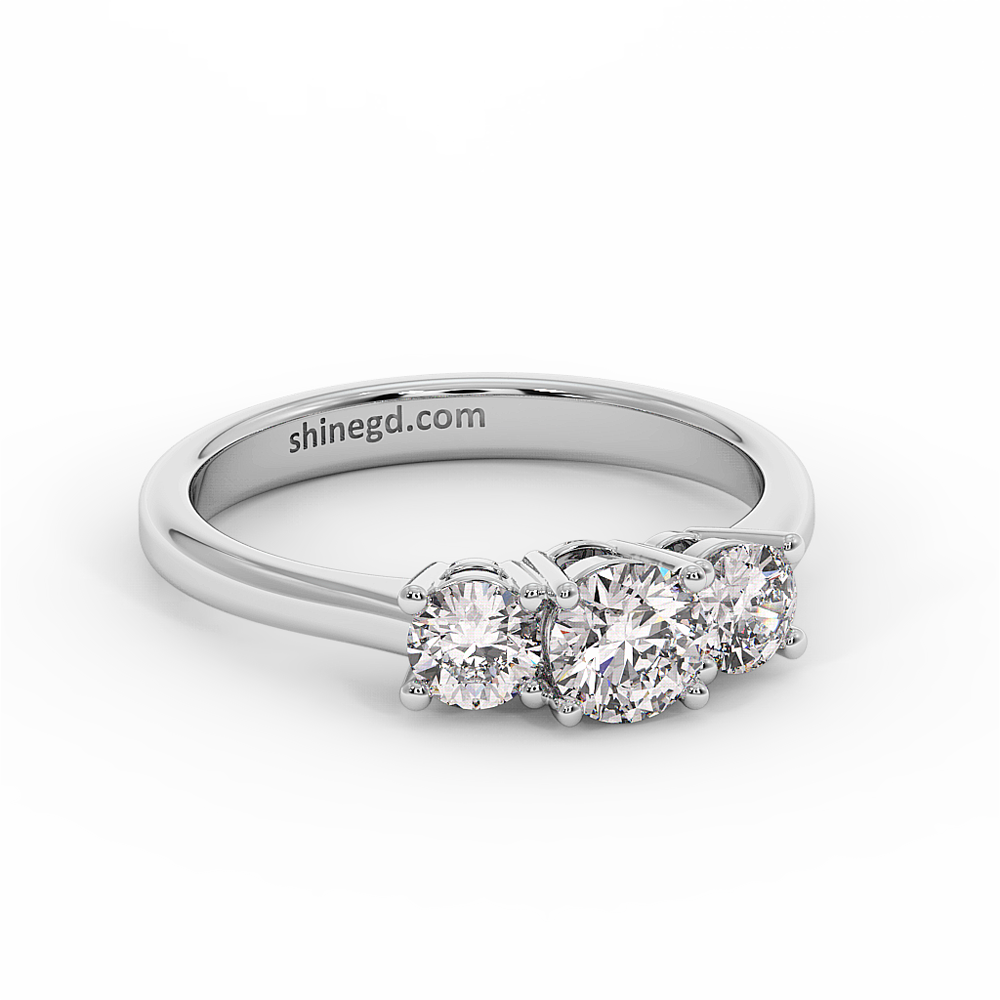 18K Gold Diamond Solitaire Ring