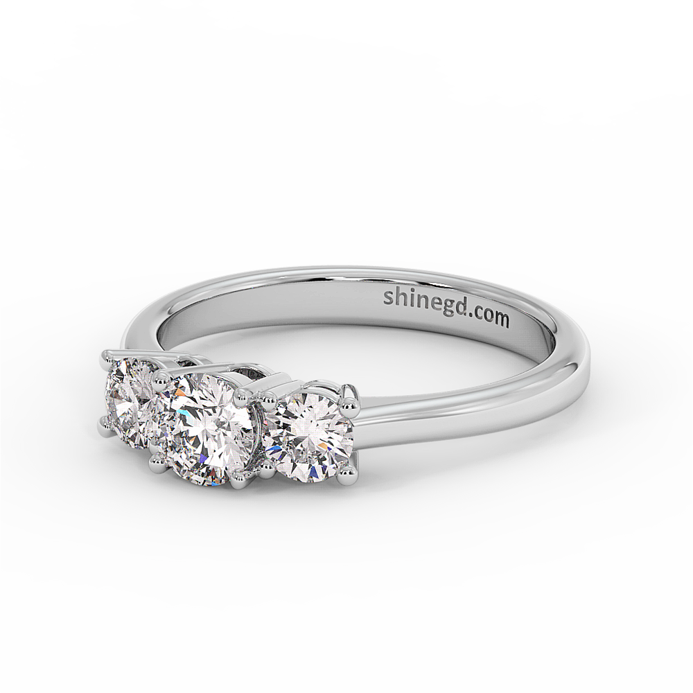 18K Gold Diamond Solitaire Ring